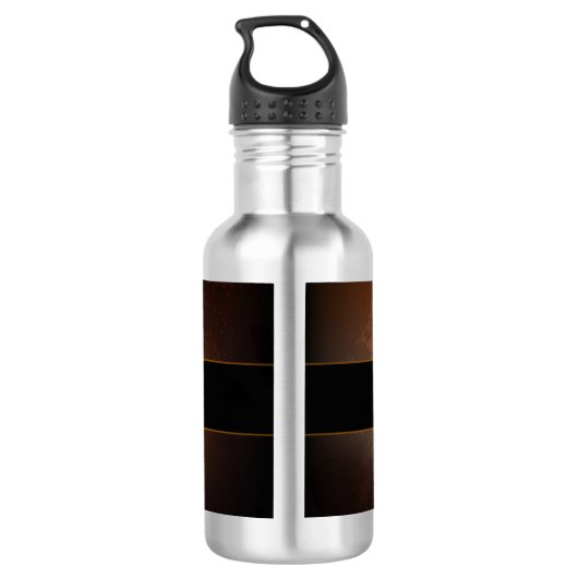 Stoomklok met antieke tandwielen waterfles  (Achterkant)