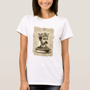 Stoomklokwerk hersenen hoofd in pot t-shirt