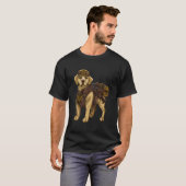Stoomlabrador Retriever Hond Stoom Punk Hond T-shirt (Voorkant volledig)