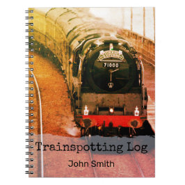 stoomlocatie, trainspotting log, Jouw naam Notitieboek