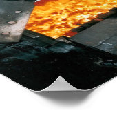 Stoomlocomotief afdrukken van de hoogste kwaliteit poster (Hoek)