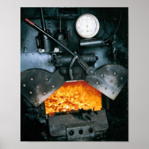 Stoomlocomotief afdrukken van de hoogste kwaliteit poster