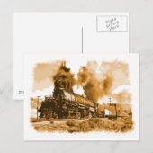 Stoomlocomotief Briefkaart (Voorkant / Achterkant)