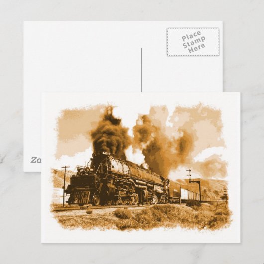 Stoomlocomotief Briefkaart (Voorkant / Achterkant)