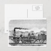 Stoomlocomotief Briefkaart (Voorkant / Achterkant)