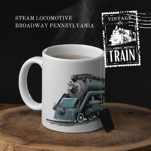 Stoomlocomotief Broadway Pennsylvania Tweekleurige Koffiemok