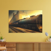 Stoomlocomotief Canvas Afdruk (Insitu (Woonkamer))