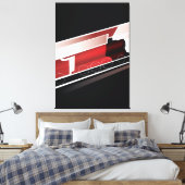 Stoomlocomotief Canvas Afdruk (Insitu (Slaapkamer))