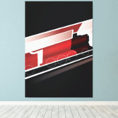 Stoomlocomotief Canvas Afdruk (Insitu (Houten vloer))