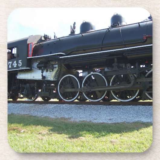 Stoomlocomotief Coaster Set Drankjes Onderzetter (Voorkant)