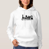 Stoomlocomotief Dames Hoodie (Voorkant)