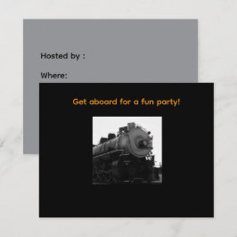 Stoomlocomotief Feest Uitnodiging