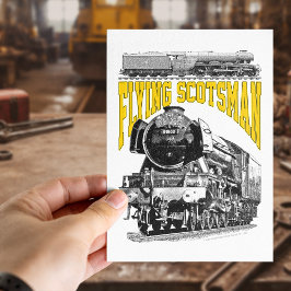 Stoomlocomotief Flying Scotsman. 1923 LNER Trein Briefkaart