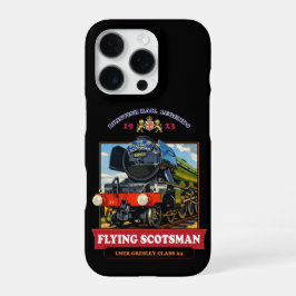 Stoomlocomotief Flying Scotsman Vintage Poster iPhone 16 Pro Hoesje