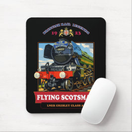 Stoomlocomotief Flying Scotsman Vintage Poster Muismat
