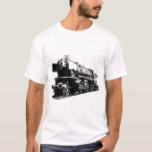 Stoomlocomotief - hoog contrast t-shirt (Voorkant)