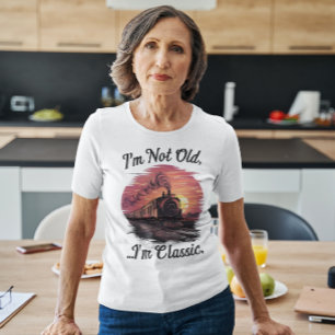 Stoomlocomotief Ik ben Niet Oud Ik ben Klassiek T-shirt