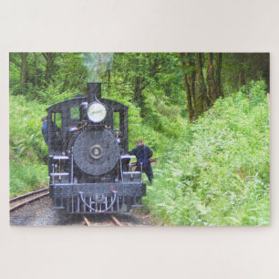 Stoomlocomotief in het bos, Wales Legpuzzel