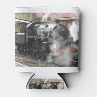 Stoomlocomotief in station blikjeskoeler