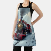  stoomlocomotief in winterse Bossen Schort (Insitu)