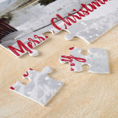 Stoomlocomotief Kerstmis Legpuzzel (Zijkant)