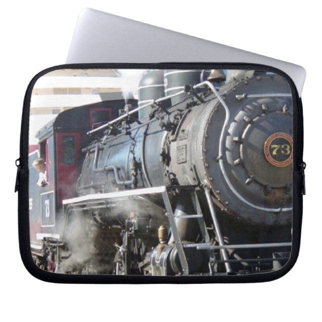  stoomlocomotief laptop sleeve (Voorkant)