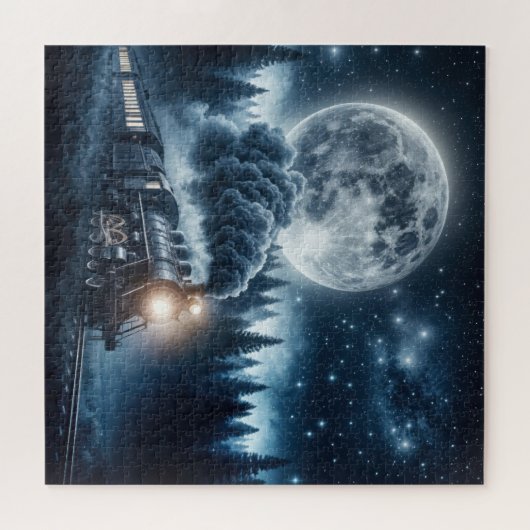 stoomlocomotief legpuzzel (Horizontaal)