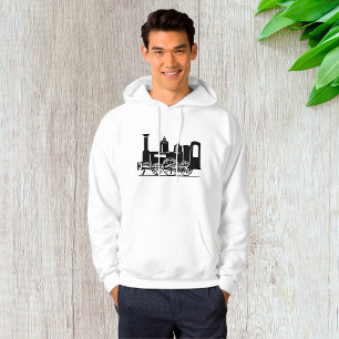 Stoomlocomotief Mannen Hoodie