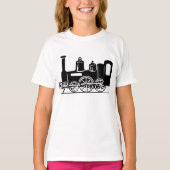 Stoomlocomotief Meisjes T-shirt (Voorkant)