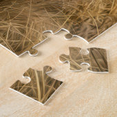 Stoomlocomotief met grazende buffels legpuzzel (Zijkant)