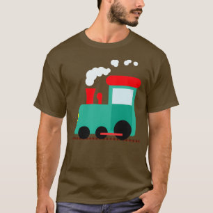 Stoomlocomotief op het spoor voor kinderen, Kinder T-shirt