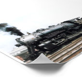 Stoomlocomotief Poster (Hoek)