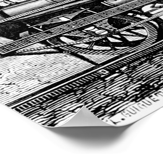 Stoomlocomotief Poster (Hoek)