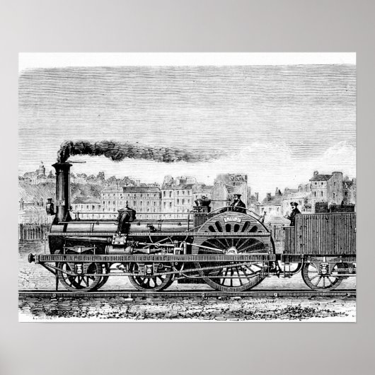 Stoomlocomotief Poster (Voorkant)