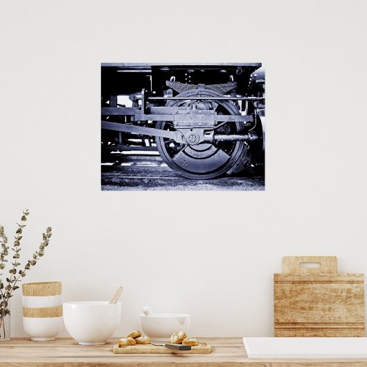 Stoomlocomotief Poster (Keuken)