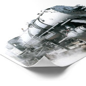 Stoomlocomotief Poster (Hoek)