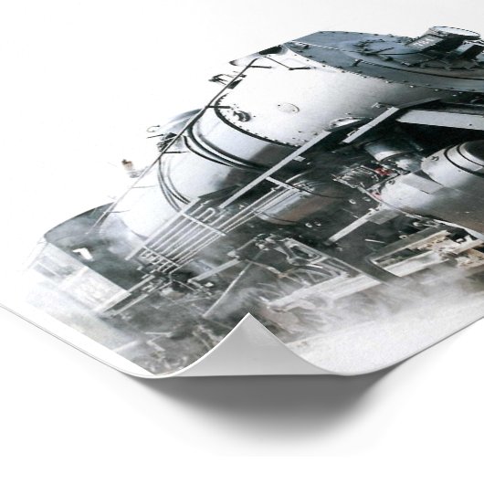 Stoomlocomotief Poster (Hoek)