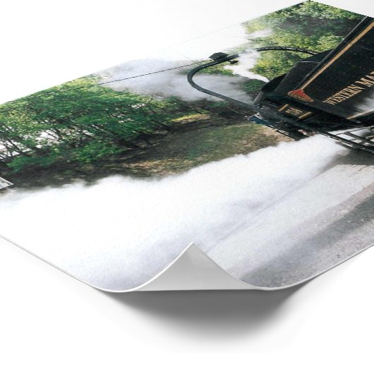 Stoomlocomotief Poster (Hoek)