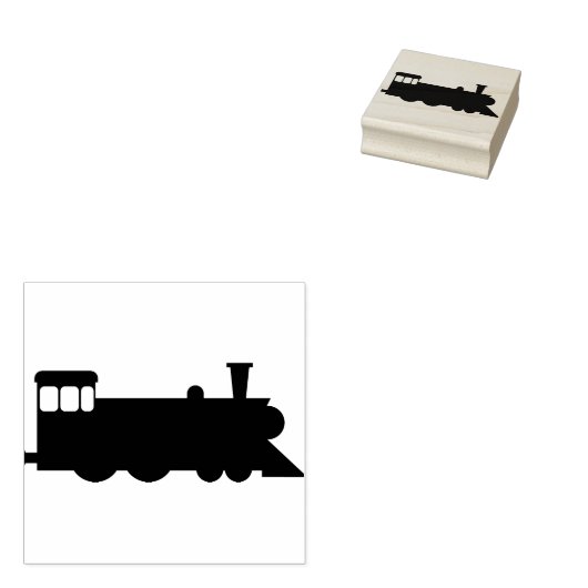 Stoomlocomotief Rubberstempel (Gestempeld)