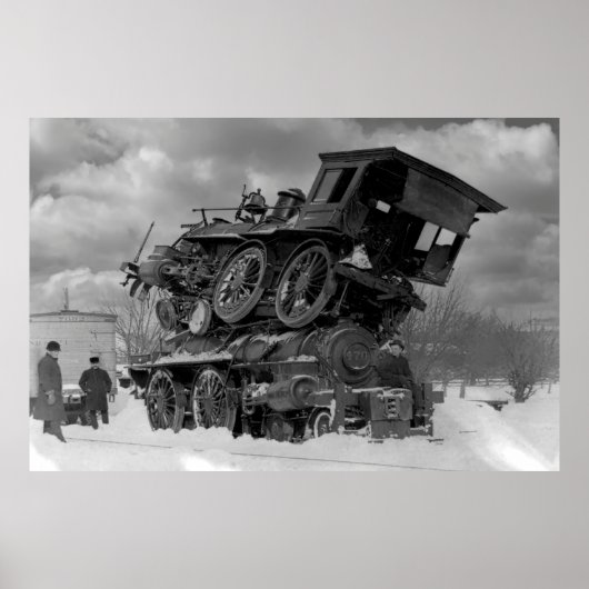 Stoomlocomotief Sandwich 1885 Poster (Voorkant)