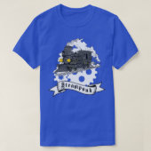 Stoomlocomotief steampunk t-shirt (Design voorkant)