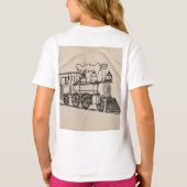 stoomlocomotief T-shirt ontwerp (Achterkant)