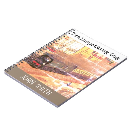  stoomlocomotief Tangmere, treinboff Notitieboek (Linkerzijde)