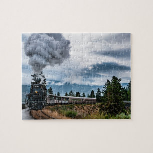 Stoomlocomotief Trein puzzel Legpuzzel