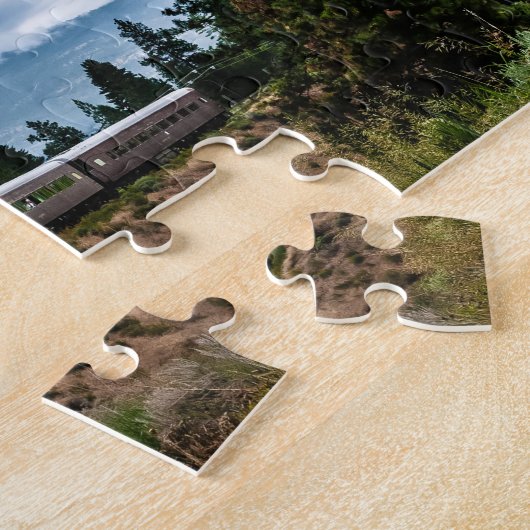 Stoomlocomotief Trein puzzel Legpuzzel (Zijkant)