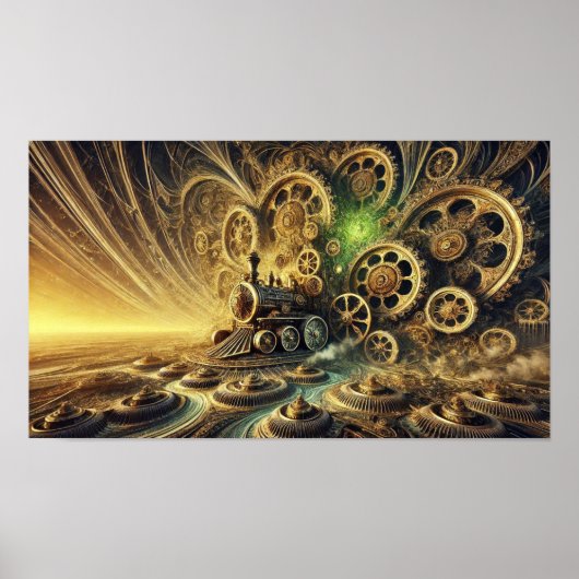 stoomlocomotief van de stoomlocomotief poster (Voorkant)