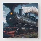 Stoomlocomotief Vierkante Klok (Voorkant)
