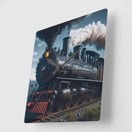 Stoomlocomotief Vierkante Klok (Hoek)