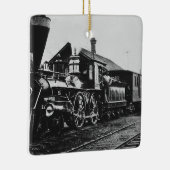Stoomlocomotiefspoorweg Keramisch Ornament (Rechts)