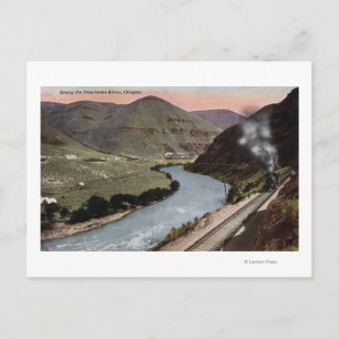 Stoomlocomotieven op spoor briefkaart